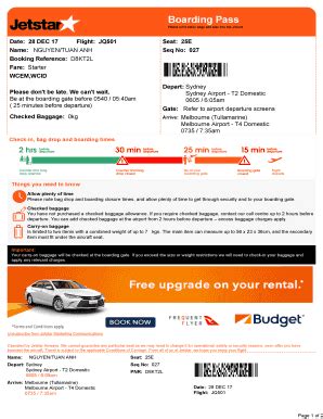 Get Jetstar Boarding Pass Template .